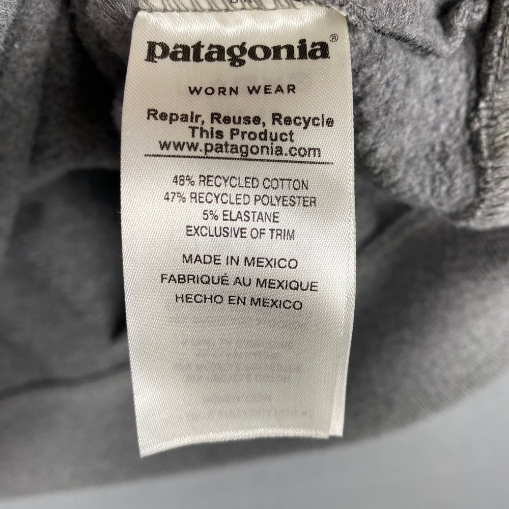 Patagonia Uprisal Crew Fitz Roy Bear Graphic Regular Fit Sweatshirt Women L Gray - Picture 6 of 9